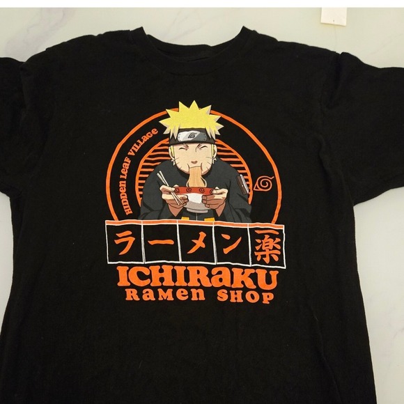 Naruto Other - Naruto Ichiraku Ramen Shop T-Shirt Hidden Leaf Village Anime Manga Medium
